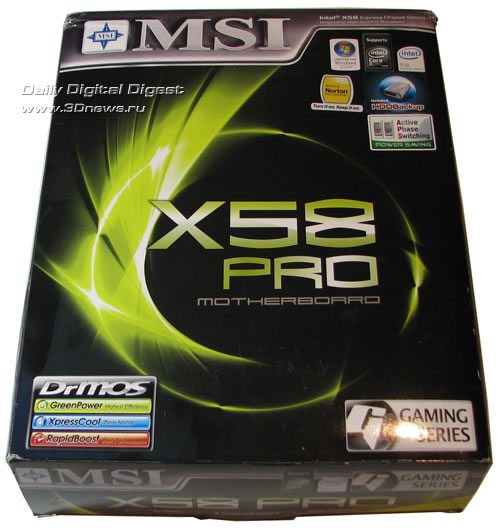  MSI X58 Pro упаковка 