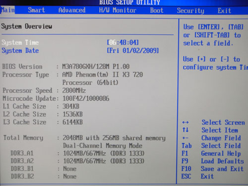  ASRock M3A780GXH/128M BIOS 