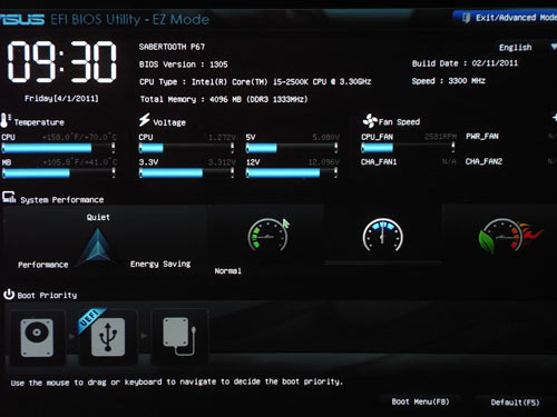  ASUS Sabertooth P67  BIOS 