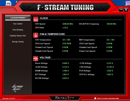  ASRock Fatal1ty P67 Professional системный мониторинг 3 