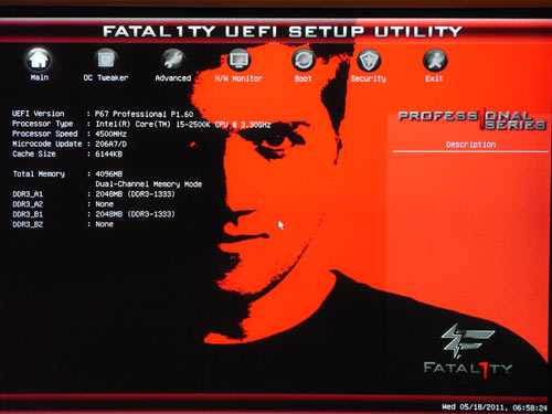  ASRock Fatal1ty P67 Professional BIOS 