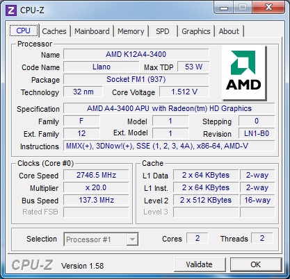  ASRock A75M-ITX разгон 1 