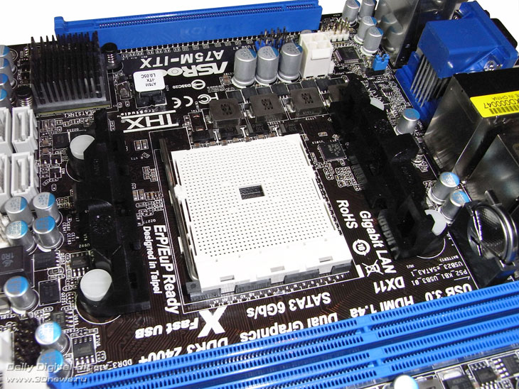  ASRock A75M-ITX сокет 