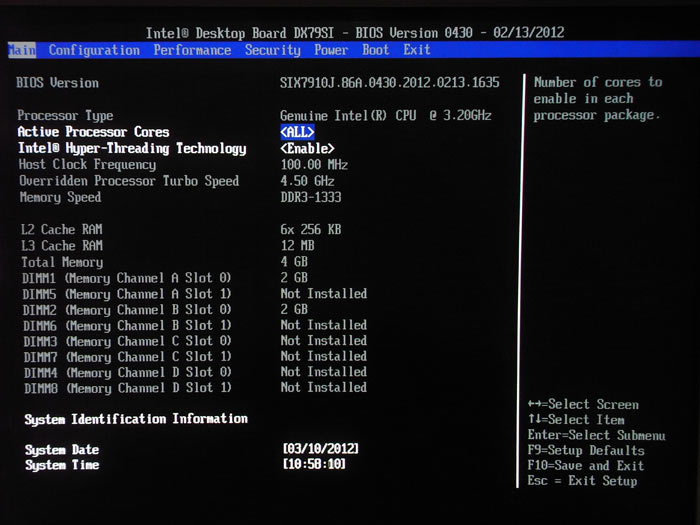  Intel DX79SI BIOS 