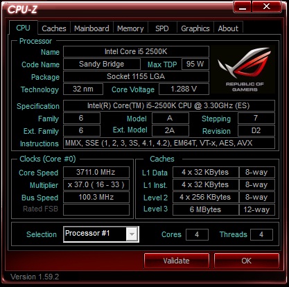  ASUS Maximus V Gene штатная частота 