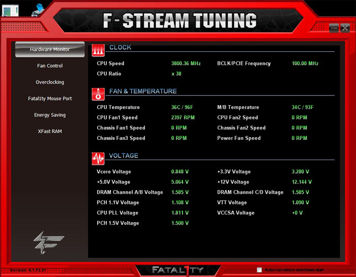  ASRock Fatal1ty X79 Champion системный мониторинг 3 