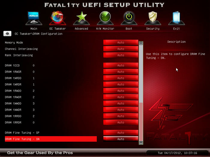  ASRock Fatal1ty X79 Champion настройки памяти 2 