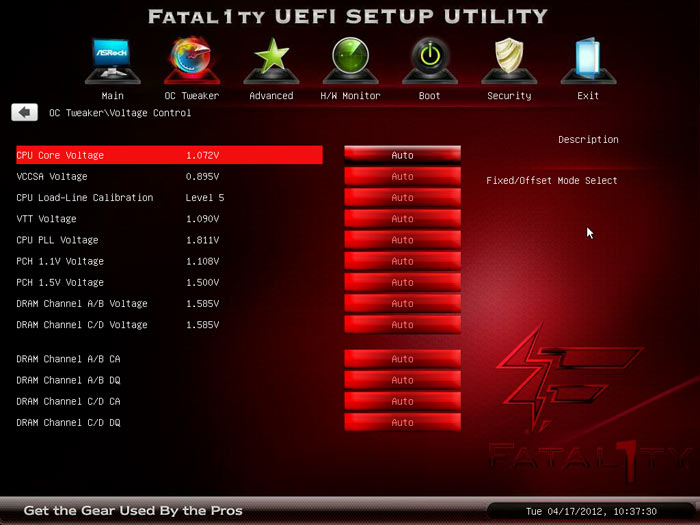  ASRock Fatal1ty X79 Champion настройки разгона 2 