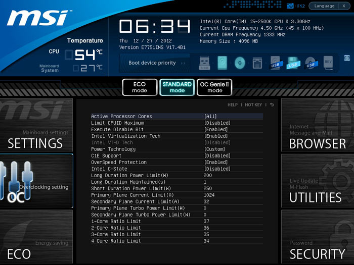  MSI Z77 MPower CPU 1 