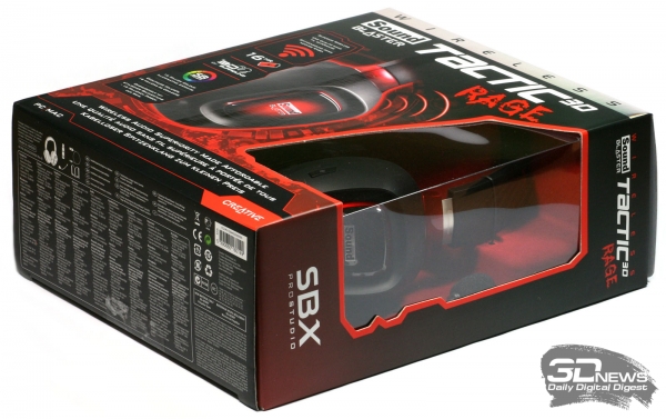  Упаковка гарнитуры Creative Sound Blaster Tactic3D Rage Wireless 