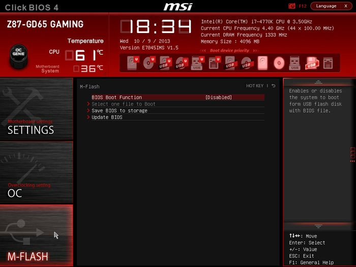  MSI Z87-GD65 M-Flash 