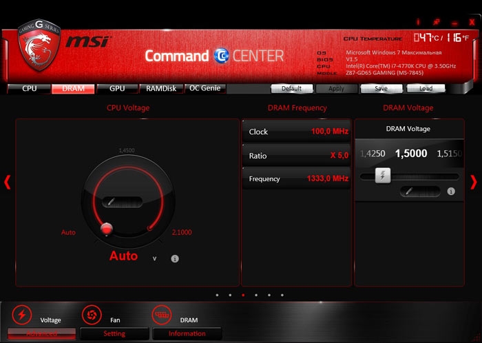  MSI Z87-GD65 Command Center 5 