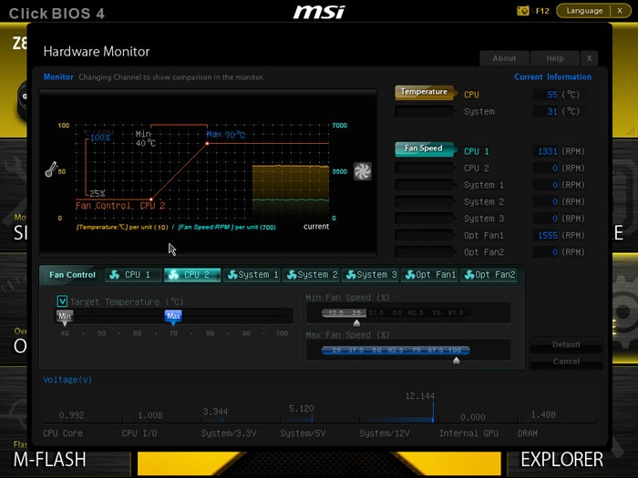  MSI Z87 XPOWER системный мониторинг 1 