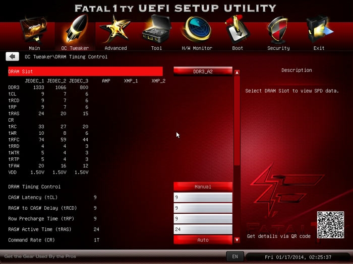  ASRock Fatal1ty 990FX Killer  настройки памяти 1 