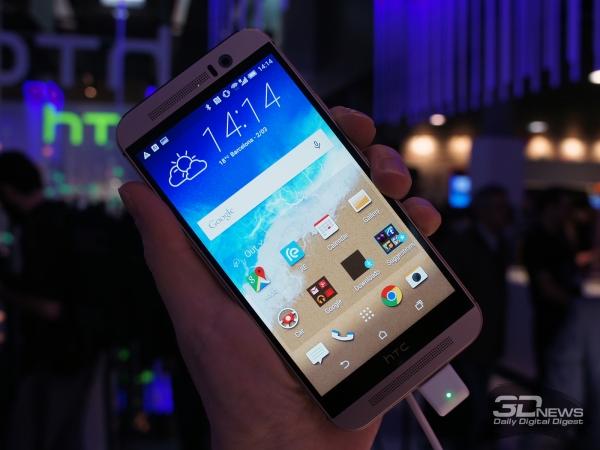  HTC One M9: кстати, из названия модели исчезли скобочки 