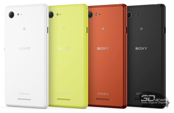  Sony Xperia E3 – доступные цветовые решения 