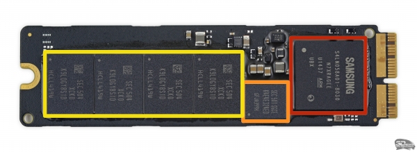  SSD производства Samsung с интерфейсом PCIe x4 