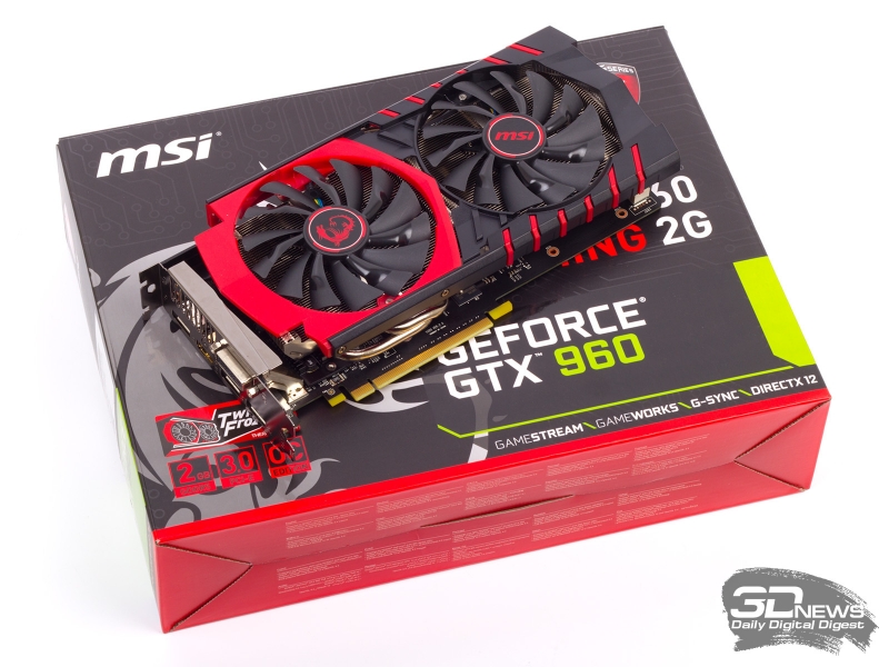  MSI GeForce GTX 960 GAMING 2G 