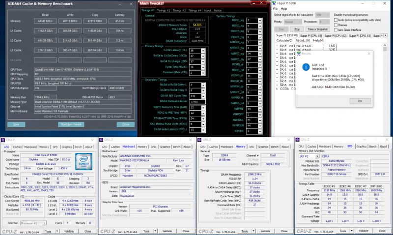  DDR4-3200, 16-17-17-36, 1,35 В 