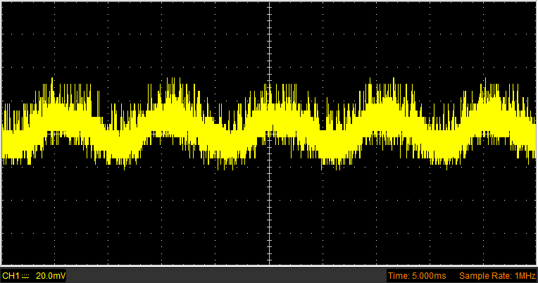  Шина 5 В, низкочастотные пульсации 