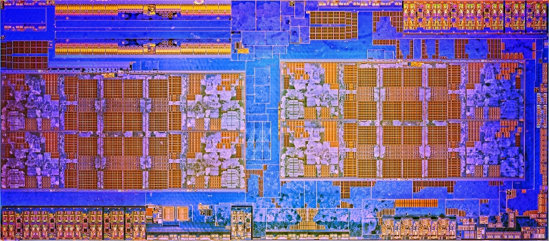  Полупроводниковый кристалл AMD Ryzen 7 