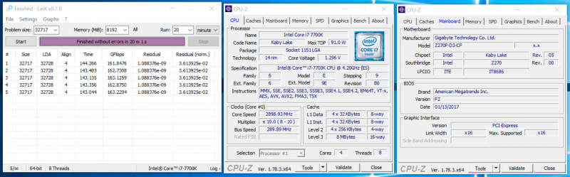  Разгон процессора по шине при помощи GIGABYTE GA-Z270P-D3 