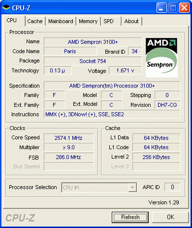  Sempron 3100+ 