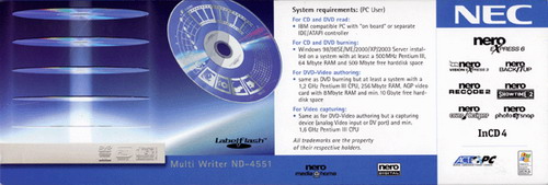  NEC - модели ND-4551 с технологией LabelFlash 