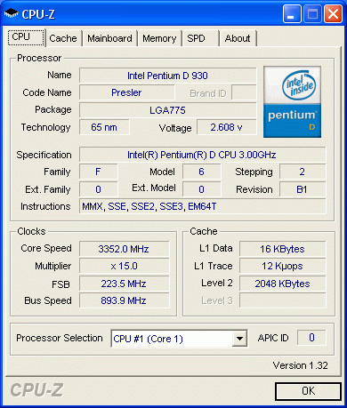  Intel Pentium D 930 