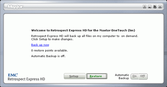  Retrospect Express HD 1.1 