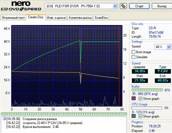  Запись CD-R 