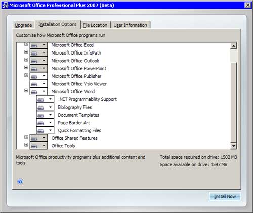  Office 2007 Beta 2 