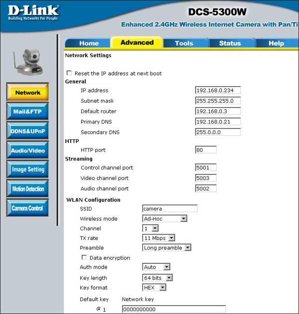  D-LINK DCS-5300 