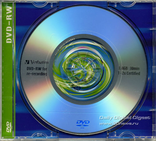  Verbatim DVD-RW 8cm 2x disk 