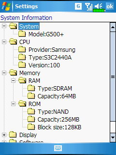  E-Ten G500+ системная информация 